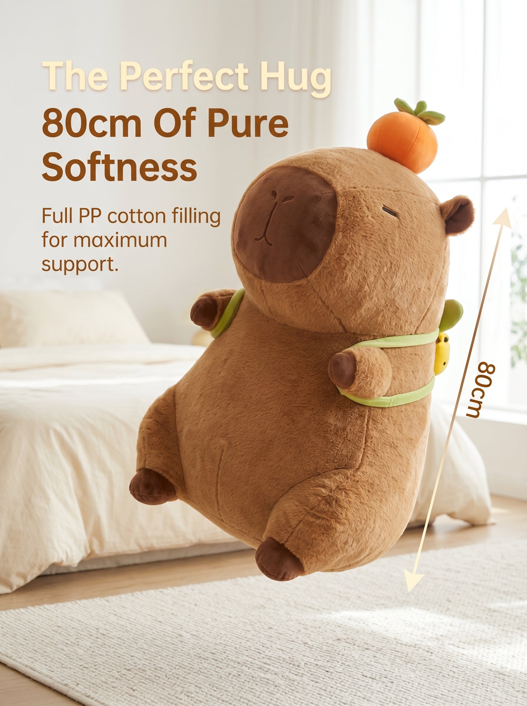 Super Soft Stuffed Animal Hug Pillow - Perfect Gift for Kids side view