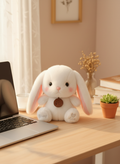 Cute Cozy Bunny Companion Plush Toy - Perfect Gift for All Ages front view