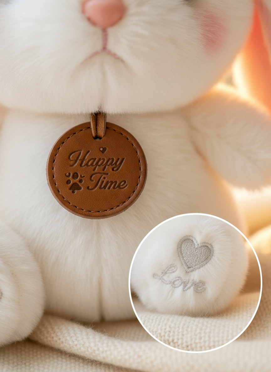 Cute Cozy Bunny Companion Plush Toy - Perfect Gift for All Ages detail view