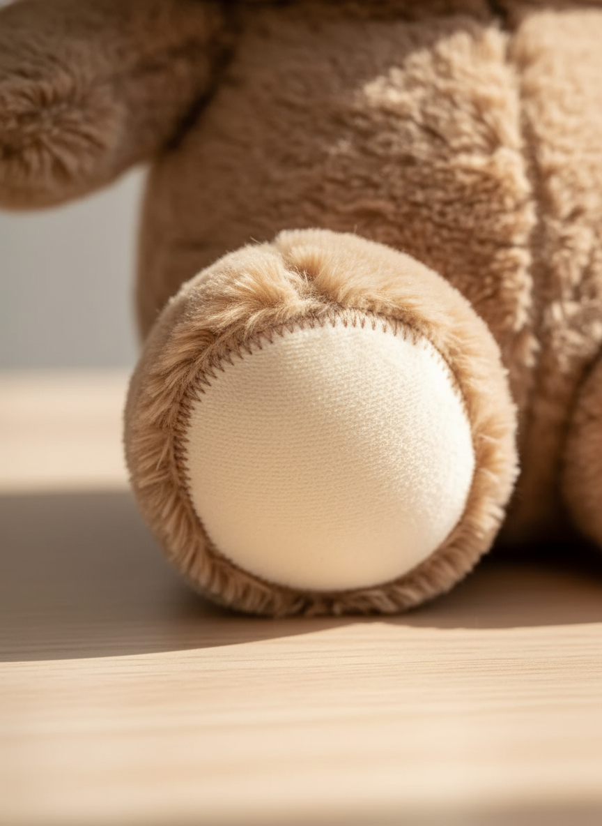 Cute Bow Teddy Bear Plush Toy - Perfect Birthday Gift side view