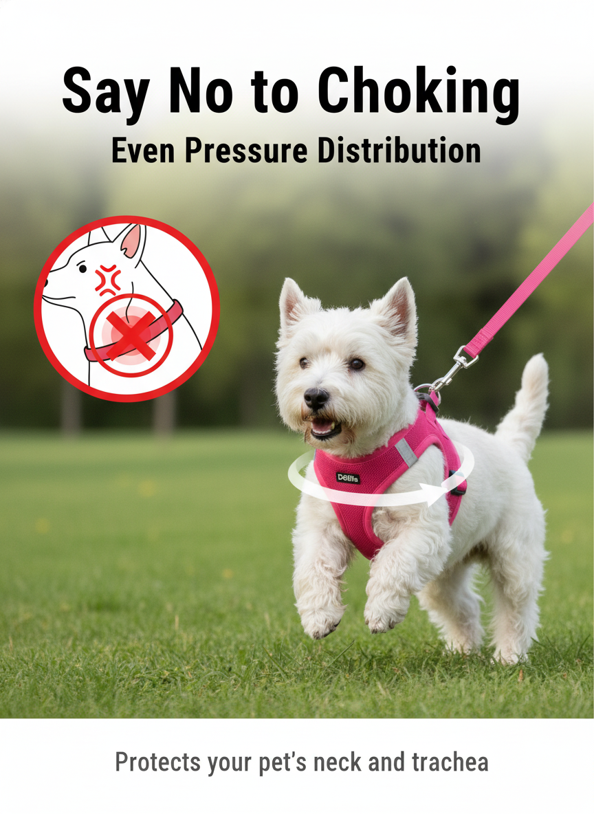 No Pull Dog Harness and Leash Set - Breathable Soft Mesh for Dogs detail view