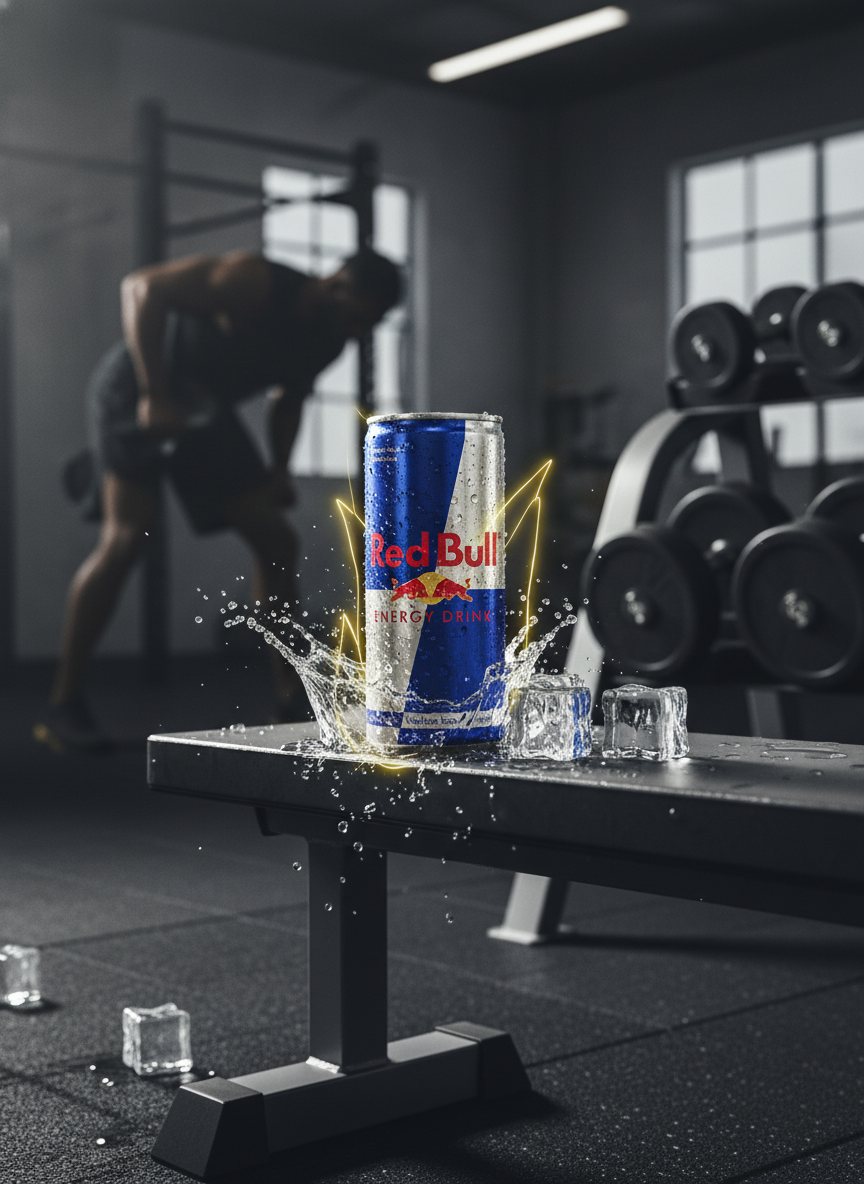 Red Bull Energy Drink 250ml - Austrian Formula 24-Pack side view