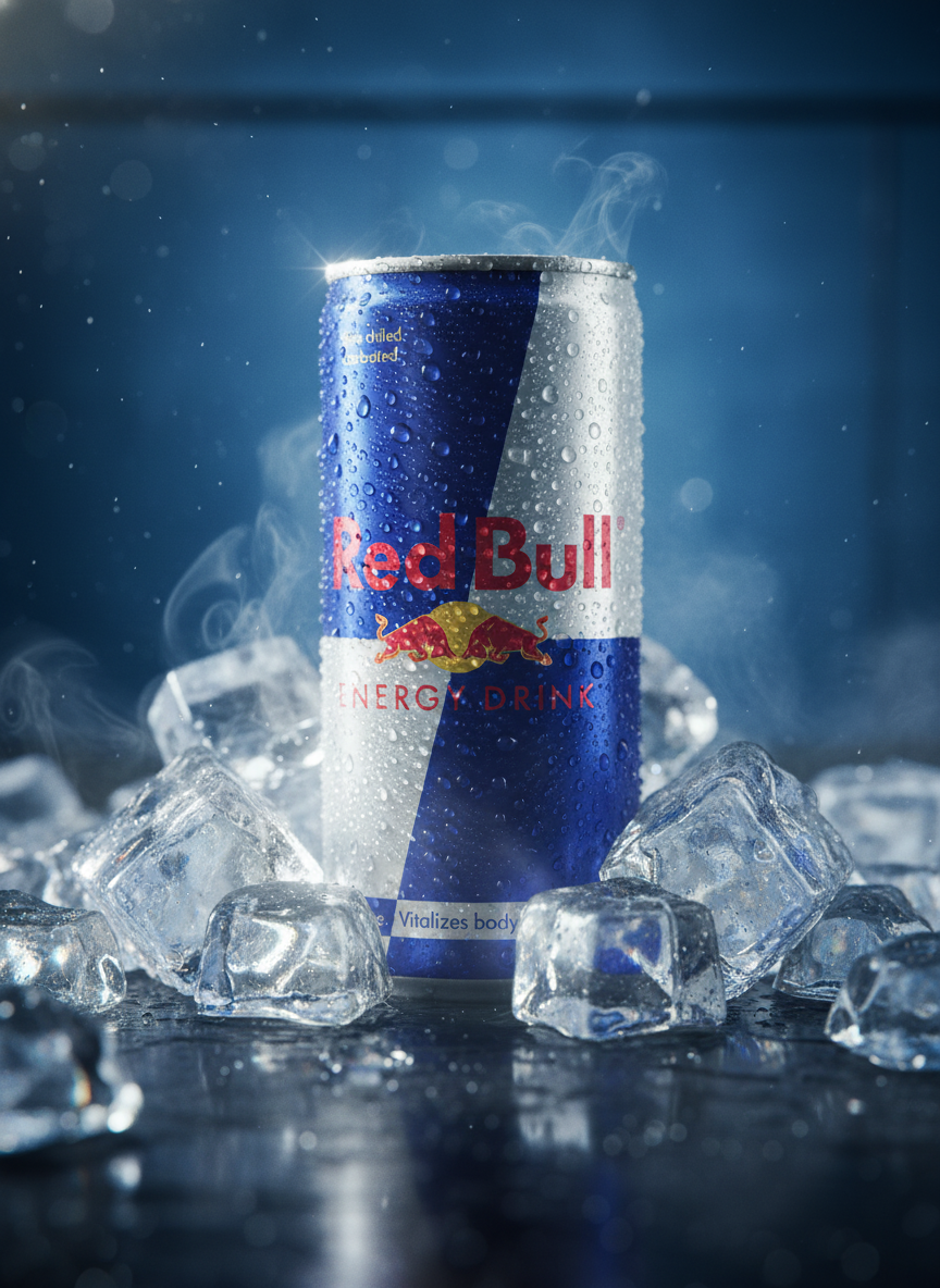 Red Bull Energy Drink 250ml - Austrian Formula 24-Pack close-up view