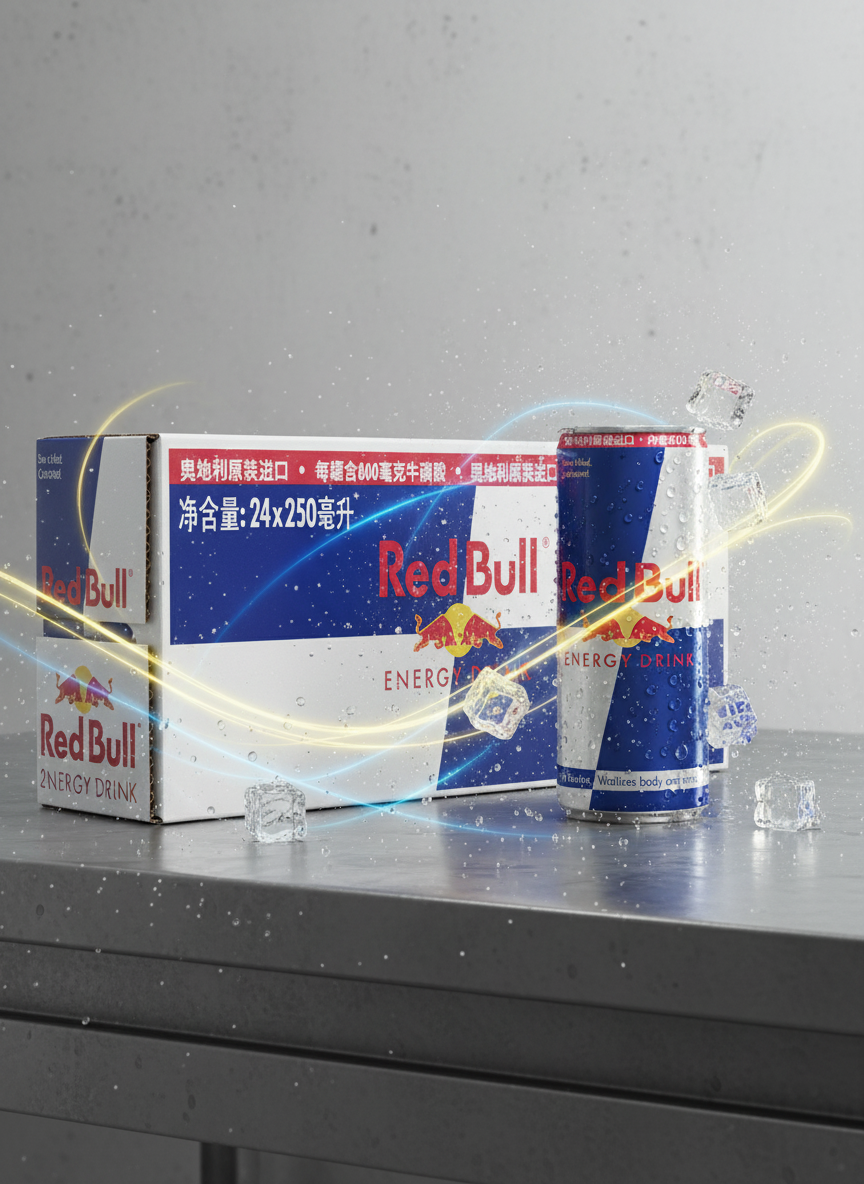 Red Bull Energy Drink 250ml - Austrian Formula 24-Pack front view