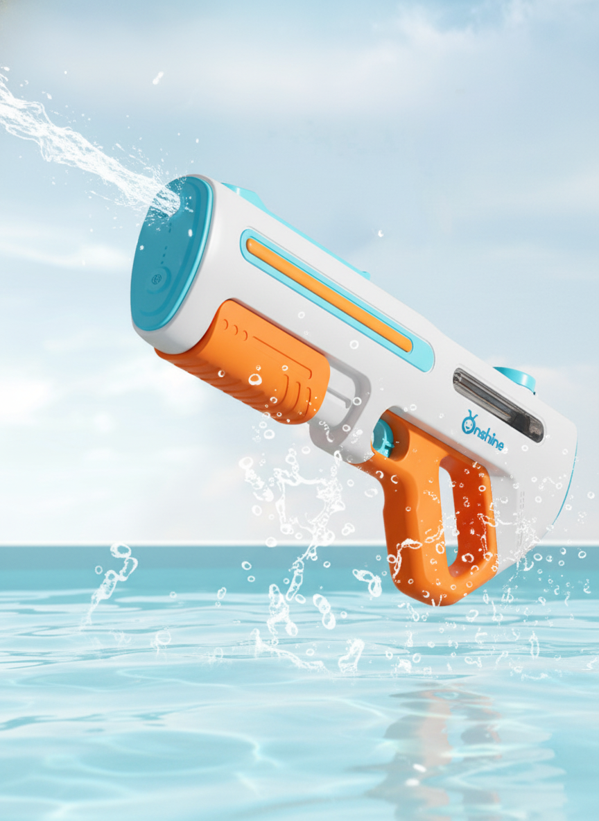 Automatic Electric Water Gun Toy - High Pressure Long Range Squirt Gun for Kids & Adults