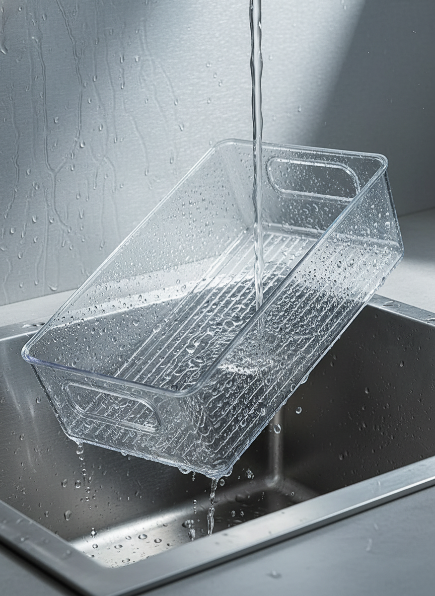 Clear Refrigerator Organizer Bins – BPA-Free Stackable Fridge Storage Containers