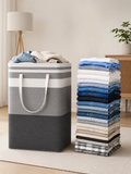 Foldable Laundry Basket – Collapsible Dirty Clothes Hamper for Bedroom & Bathroom