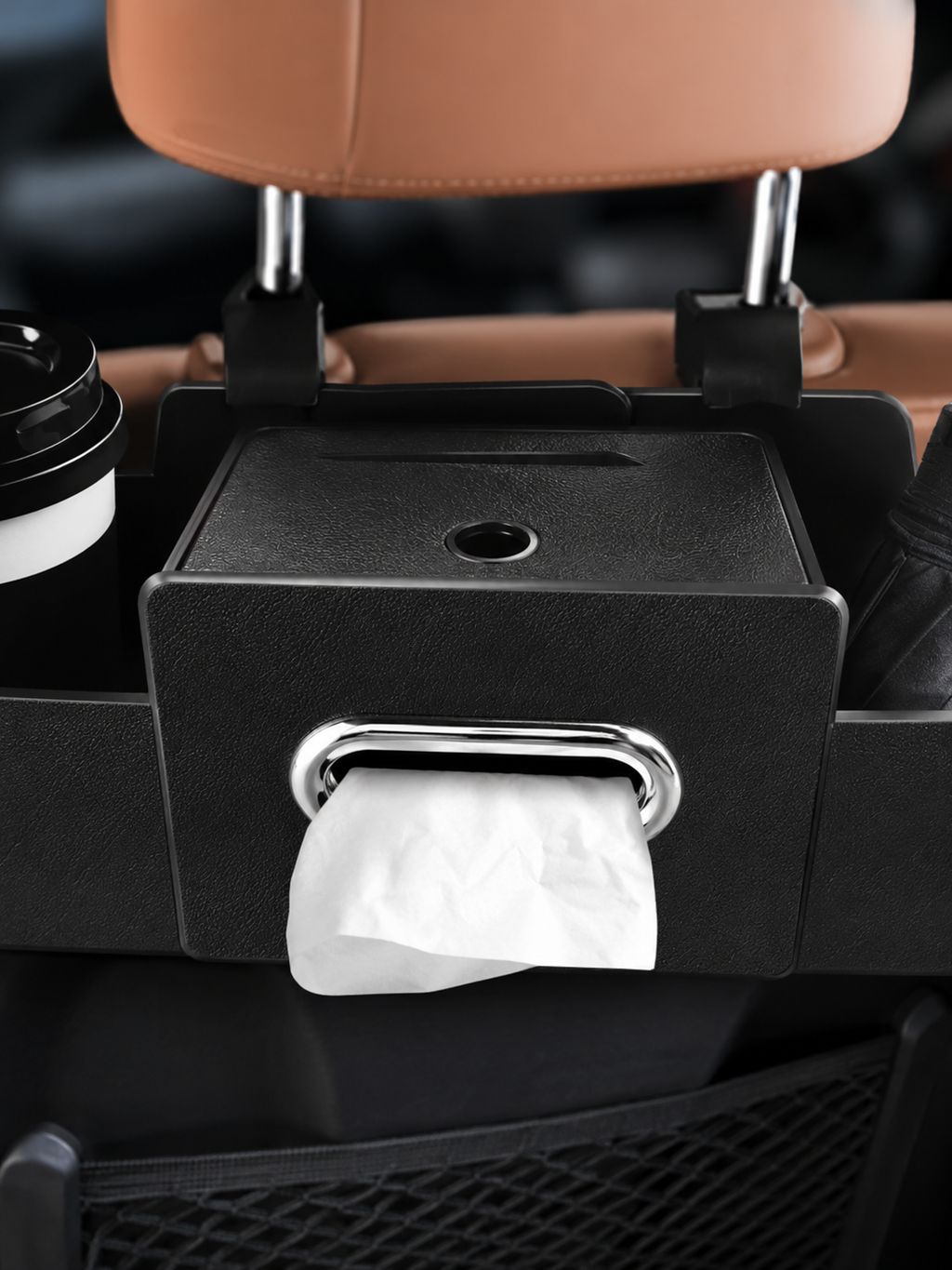 Car Organizer Box – Center Console & Back Seat Storage with Lid for SUV & Truck