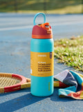 Owala FreeSip 32oz Insulated Water Bottle – Leak-Proof Straw Lid, Keeps Cold 24 Hours (Teal)