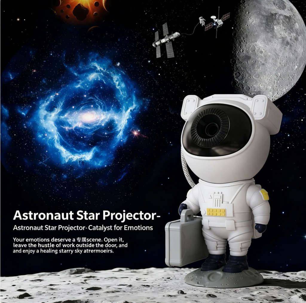 Astronaut Galaxy Star Projector Night Light