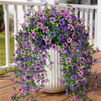 UV-Resistant Artificial Hanging Flowers Set of 2 – Outdoor Porch & Patio Decor