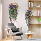 UV-Resistant Artificial Hanging Flowers Set of 2 – Outdoor Porch & Patio Decor